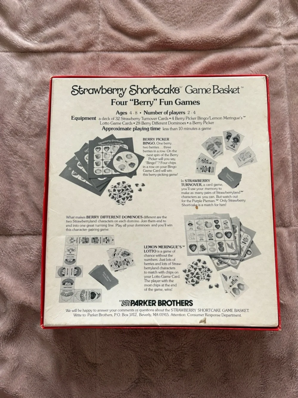 Vintage 80s Strawberry Shortcake board game